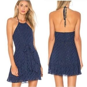 Ale by Alessandra x Revolve Zaira Halter Dress in Sapphire